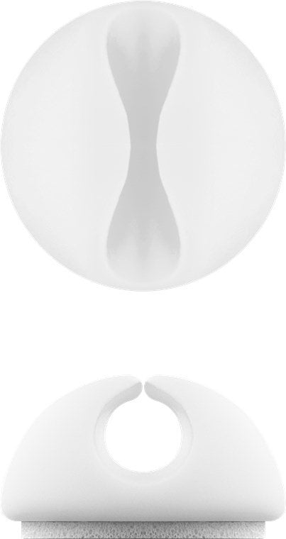 Goobay Organización De Cables Para Escritorio Blanco 95183