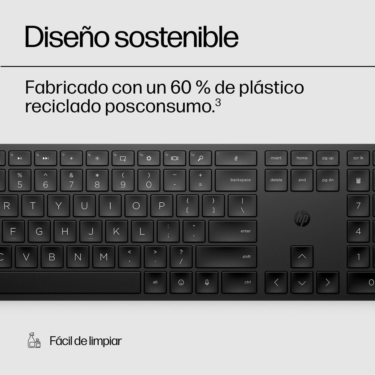 Teclado Inglés Hp Inalámbrico Programable 450