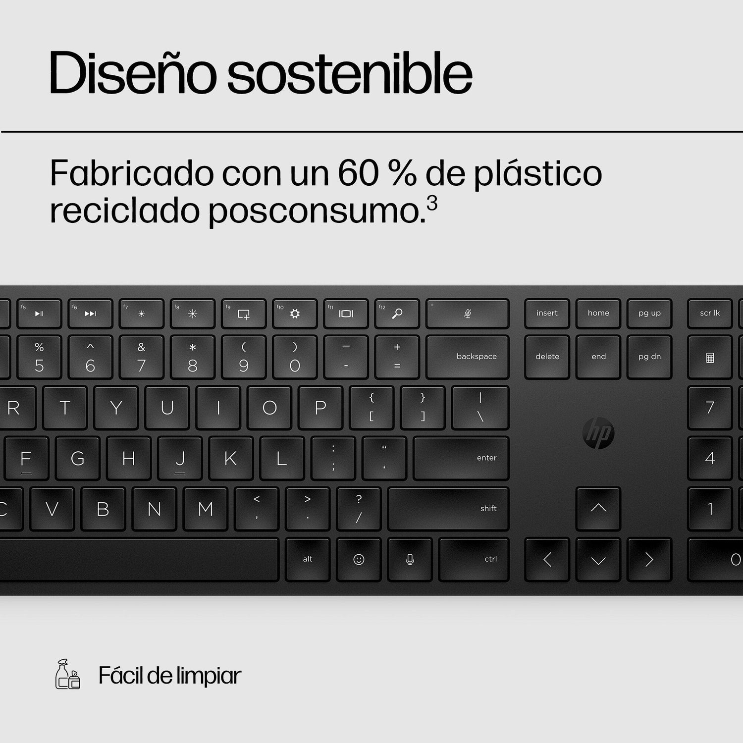 Teclado Inglés Hp Inalámbrico Programable 450