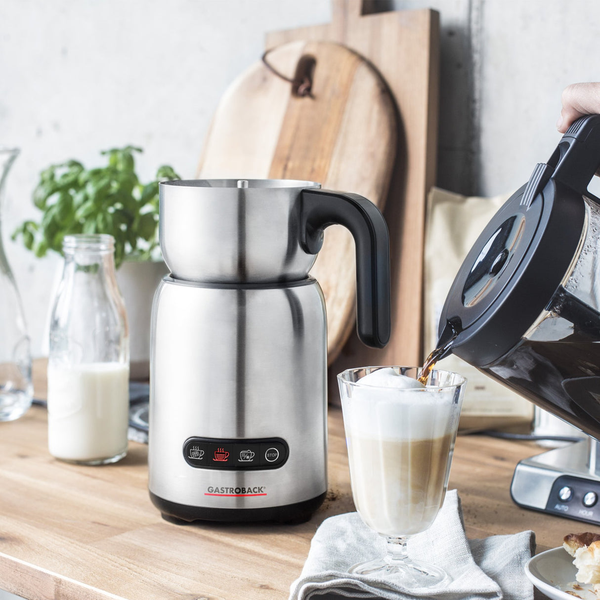 EAN 4016432423597 - Gastroback Design Milk & Chocolate Advanced Automatic milk frother/warmer Acero inoxidable imagen 2