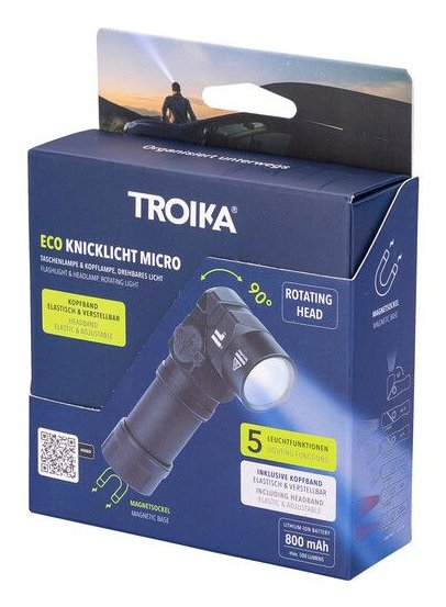 Troika Taschenlampe Eco Knicklicht Micro Negro