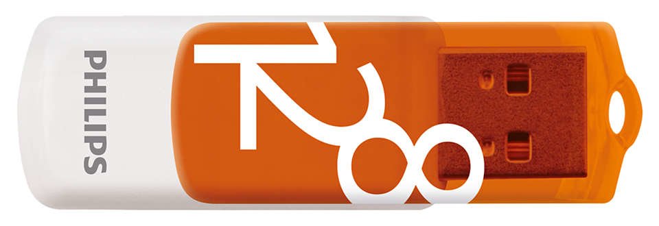 Pendrive Philips Usb 2.0  128gb Vivid Edition Orange