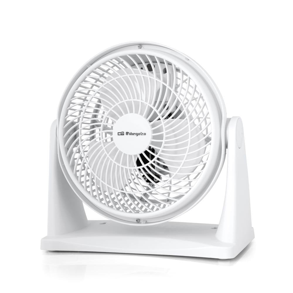 Ventilador De Sobremesa Y Pared Orbegozo Box Fan Bf 0128 23w 3 Aspas 23cm 2 Velocidades