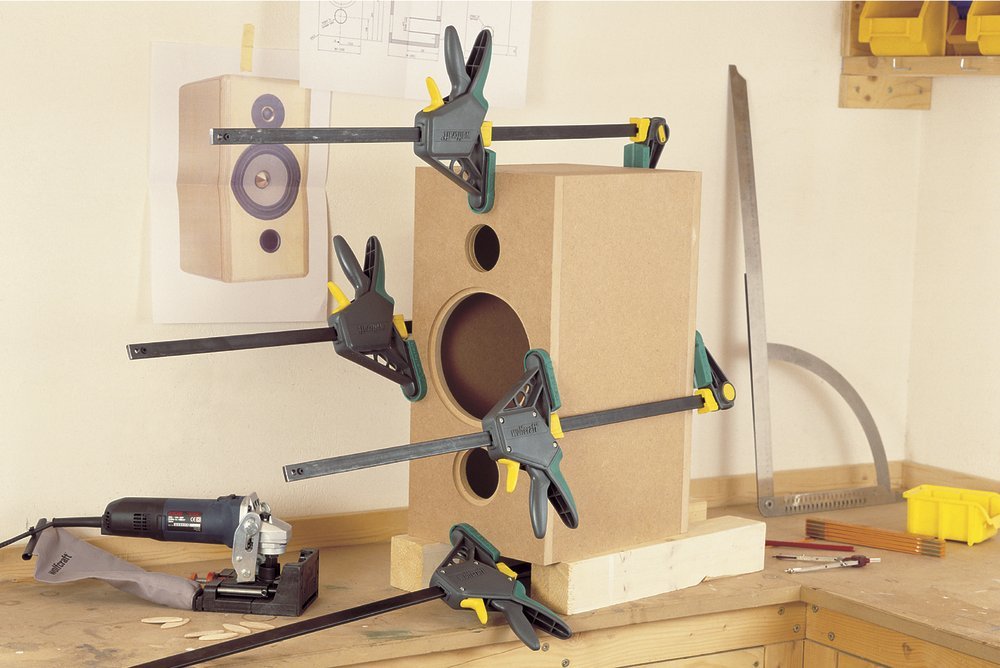 Sargento Monomanual 1" Ehz Pro 100-915", 100mm Largo 3034000 Wolfcraft