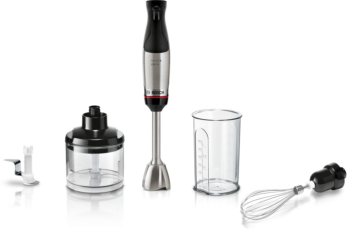 EAN 4242005346462 - Bosch Serie 6 MSM6M622 licuadora 0,6 L Batidora de vaso 1000 W Negro, Acero inoxidable imagen 1