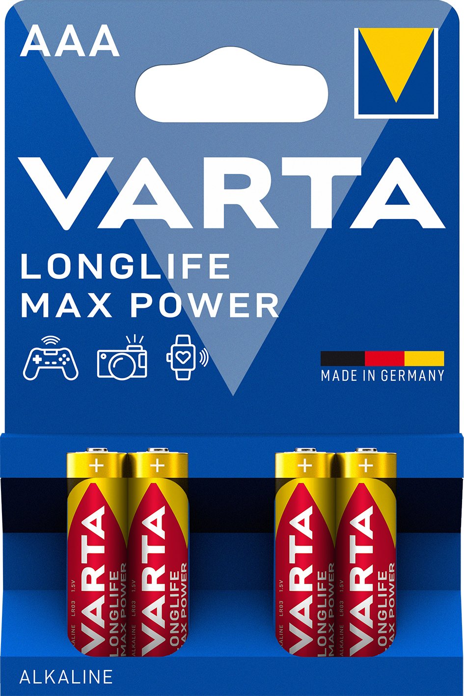 Varta Longlife Max Power Micro Aaa Lr03 Pack 4