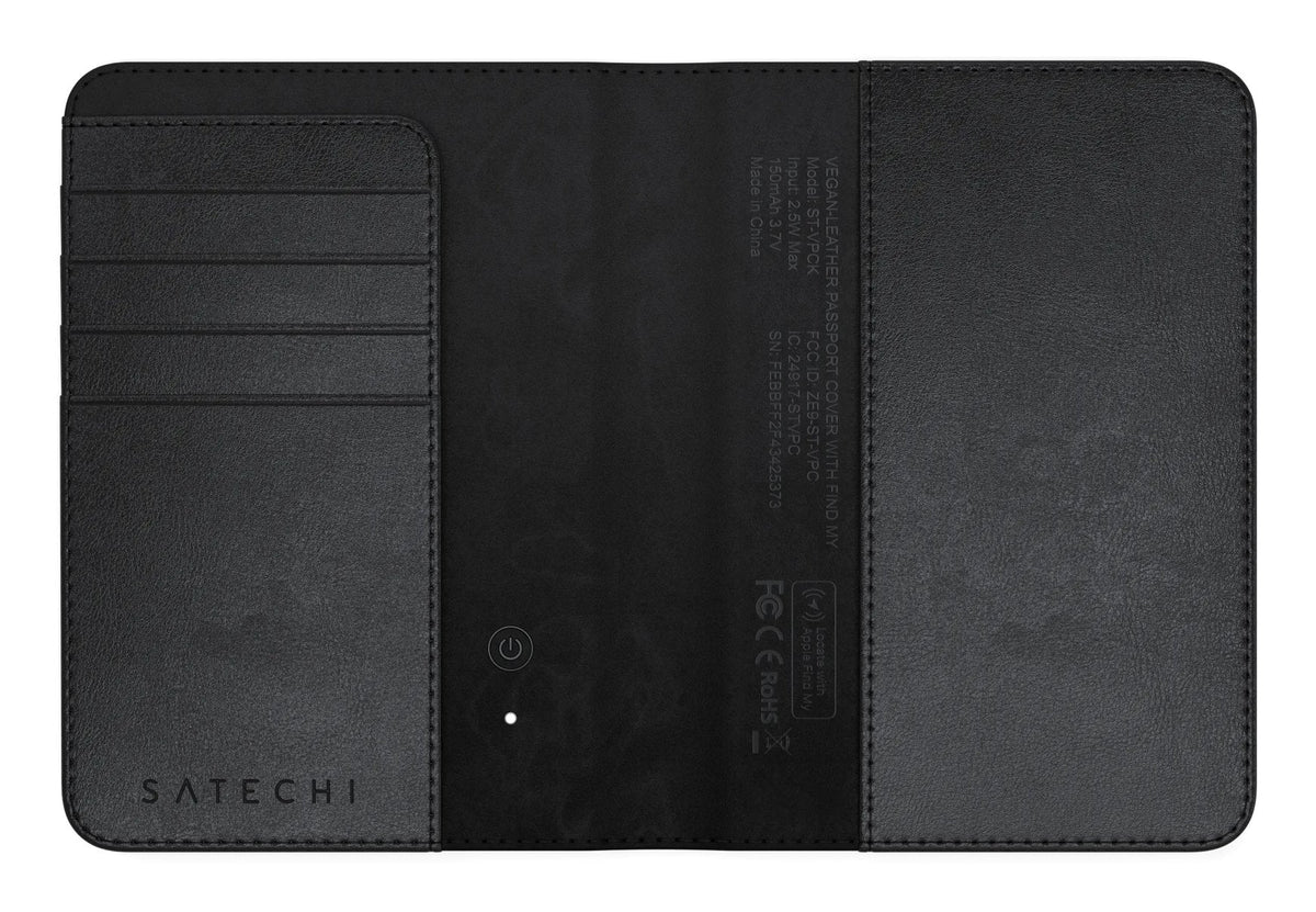 Vegan-Leather Passport Wallet With Find My Negro