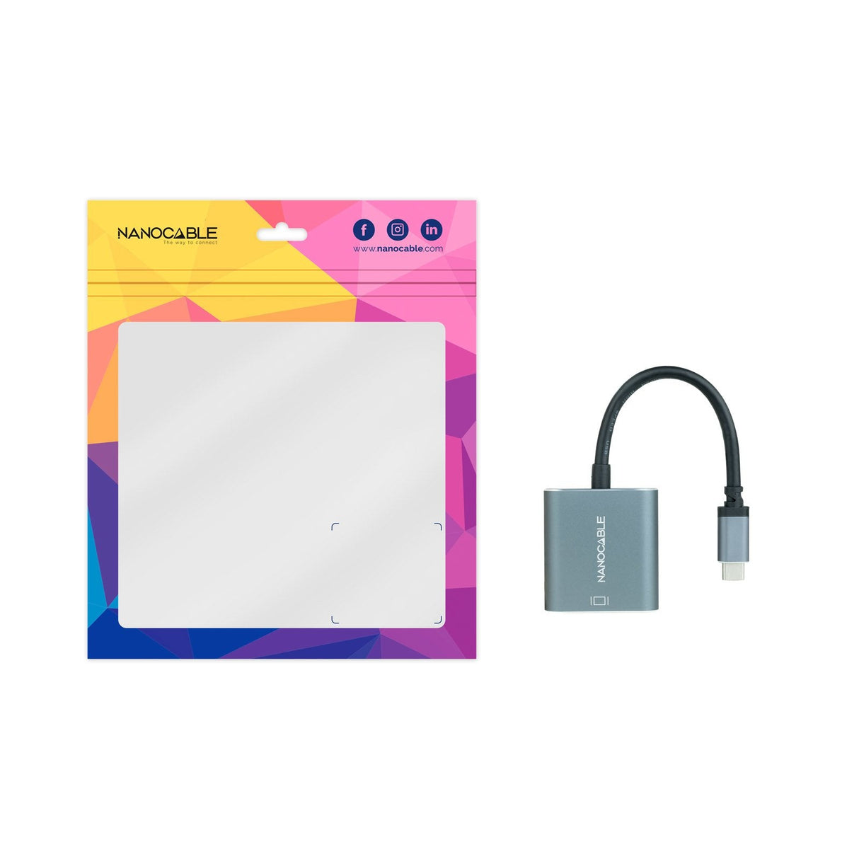 Conversor Usb-C A Dvi Aluminio Gris 15 Cm