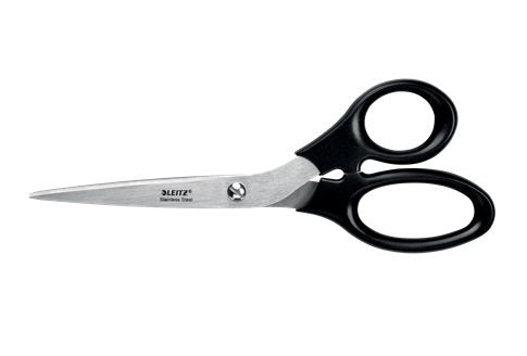 Leitz Tijeras De Acero Inoxidable 20cm - Agarre Ergonomico - Negro