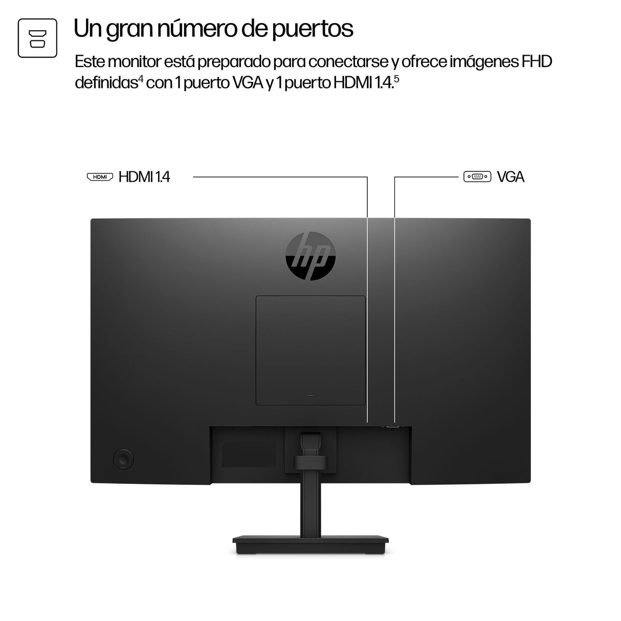 Hp 324pv Series 3 Pro Monitor Led 24" (23.8" Visible) 1920 X 1080 Full Hd (1080p) @ 100 Hz Va 250 Cd/M² 3000:1 5 Ms Hdmi Vga Negro