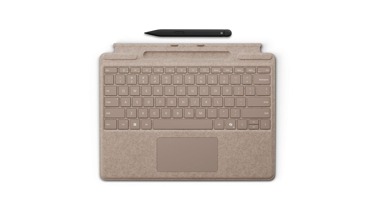 EAN 0196388338368 - Microsoft Surface Pro Keyboard with Slim Pen QWERTZ Alemán Microsoft Cover port Beige imagen 1