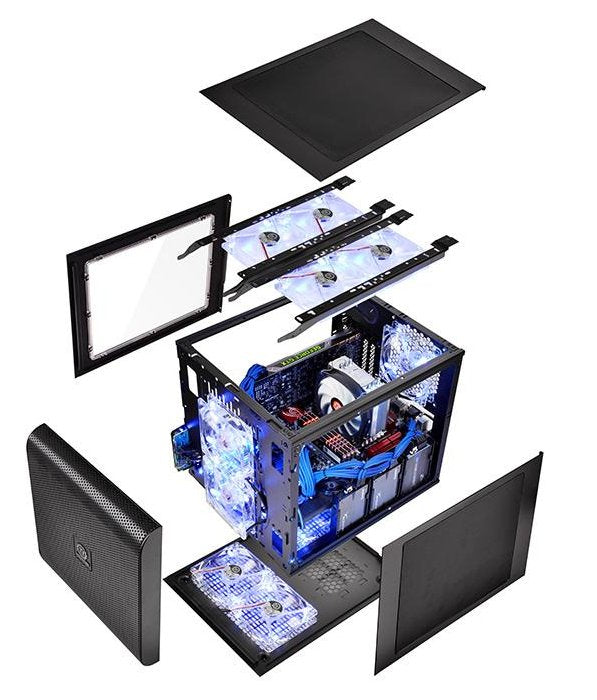 Caja Pc Thermaltake Core V21 Negro Con Ventana