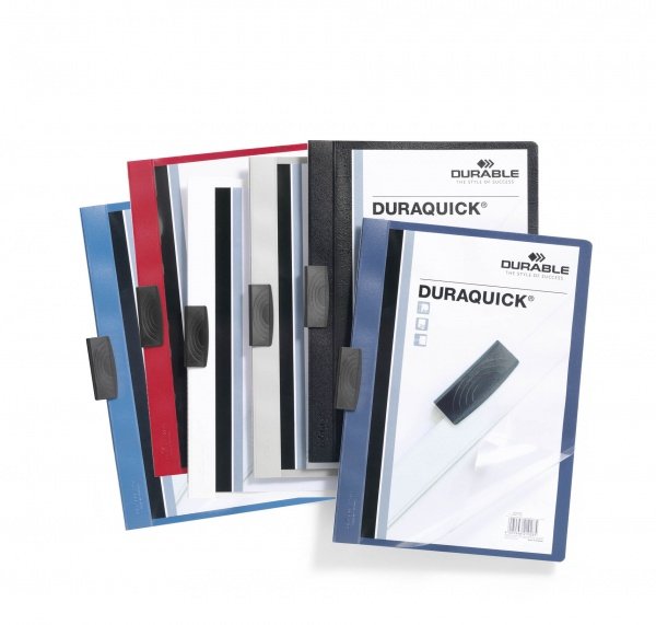 Carpeta Duradera Con Clip Duraquick 1-20 Hojas Blanco