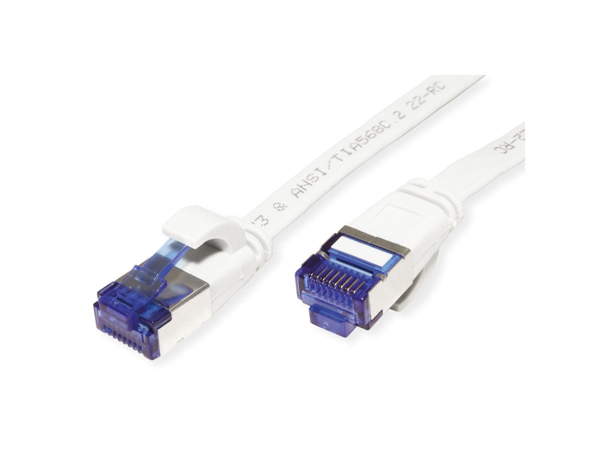 Value Cable De Red Cat.6a (Class Ea) Ftp, Extra-Flach, Wei, 0,5 M