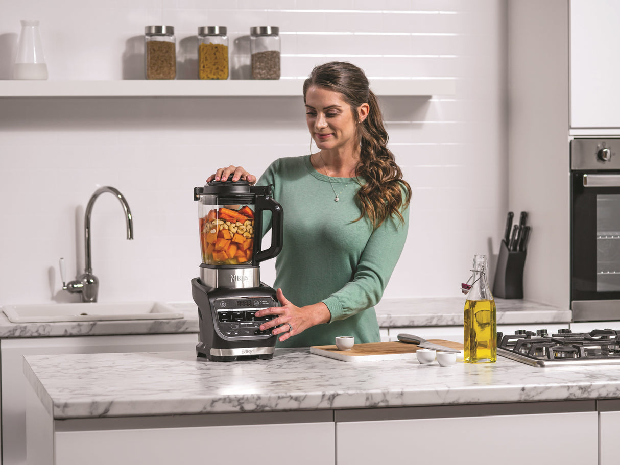 Licuadora Y Sopera Ninja Foodi Hb150eu Negra/Acero Inoxidable, 1000 Vatios, 1,7 Litros Hb150eu