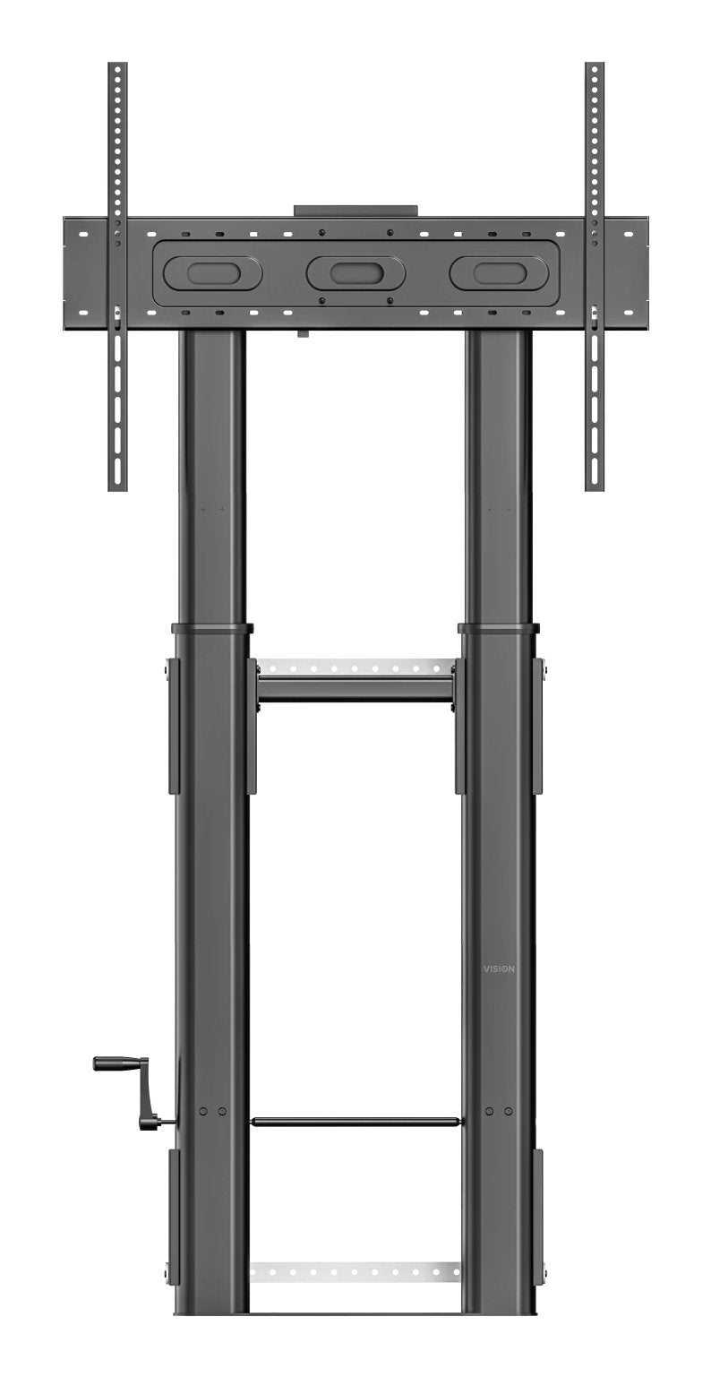 Vision X-Series Vfm-F26w Base Altura Ajustable Para Pantalla Plana 80kg Acero Negro Arenado Tamaño De Pantalla: 55"-100" Montable De Suelo A Pared