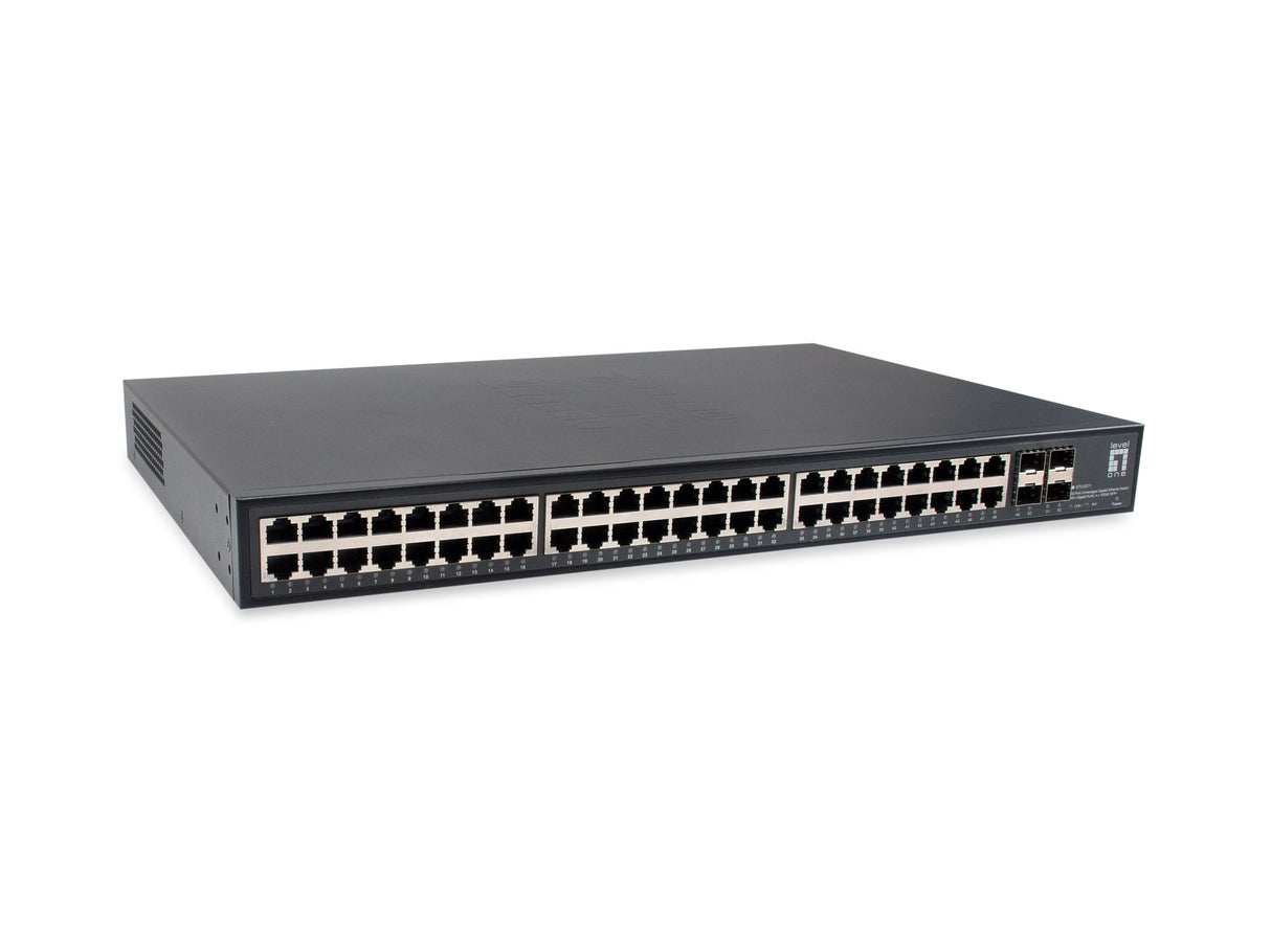 Levelone Switch 48x Ge Gtu-5211 4x10gsfp+19"