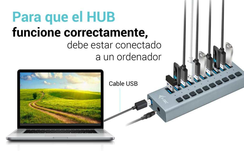 I-Tec Hub De Carga 10xusb 3.0 + Adaptador 48w