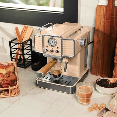 Cafetera Cecotec Vintage Espresso 20 Tradizionale Sand