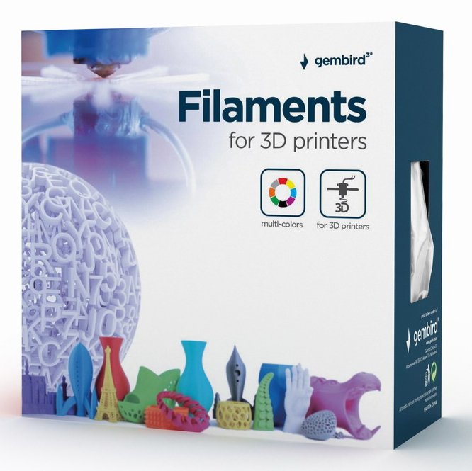 EAN 8716309103657 - Gembird 3DP-PLA+1.75-02-B material de impresión 3d Ácido poliláctico (PLA) Azul 1 kg imagen 2