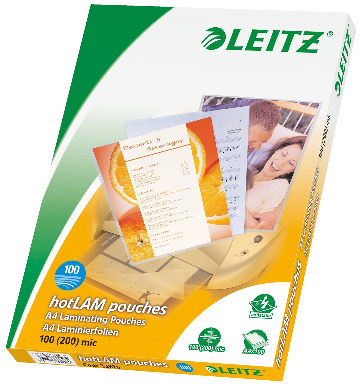 Ilam Funda Para Plastificar A4 100mic Folienstrke 100, 100 Unidades, Bolsa