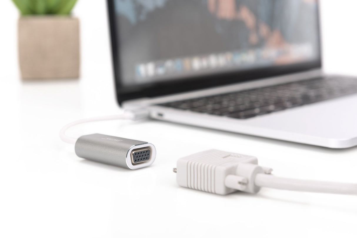 EAN 4016032385967 - Digitus DA-70837 adaptador de cable de vídeo 0,2 m USB Tipo C VGA (D-Sub) Blanco imagen 3