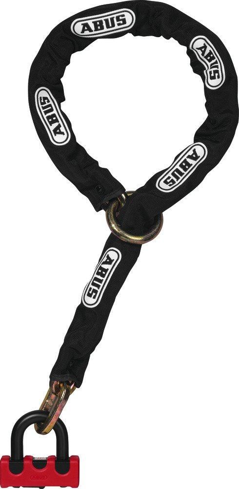 Abus 59715 Candado Para Bicicleta Negro, Rojo 1200 Mm Candado Con Cadena