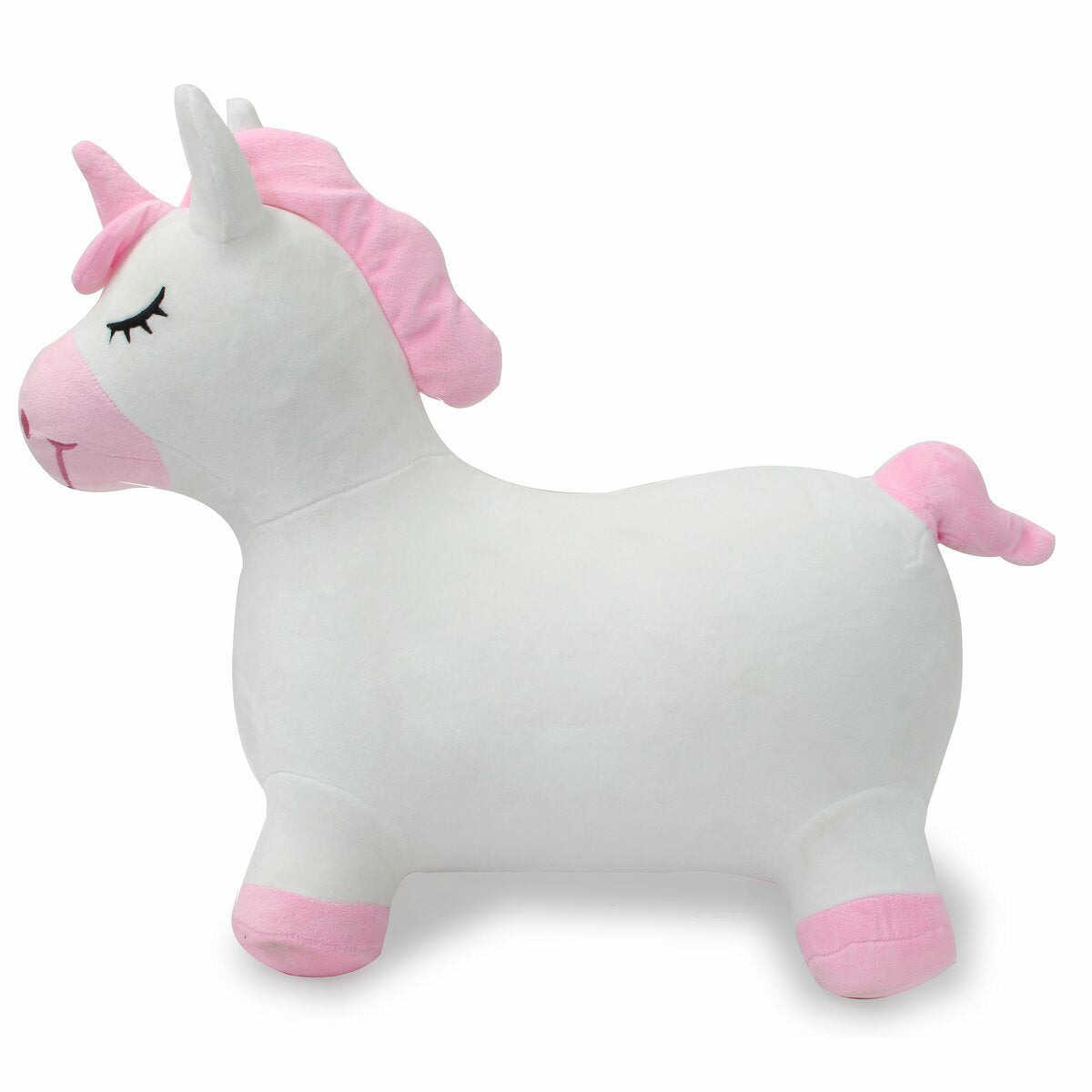 Jamara Animal Hinchable Unicornio Con Funda De Peluche Y Bomba