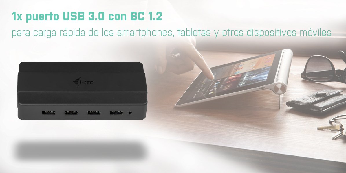 I-Tec Usb 3.0 Charging Hub 4 Port + Power Adapter