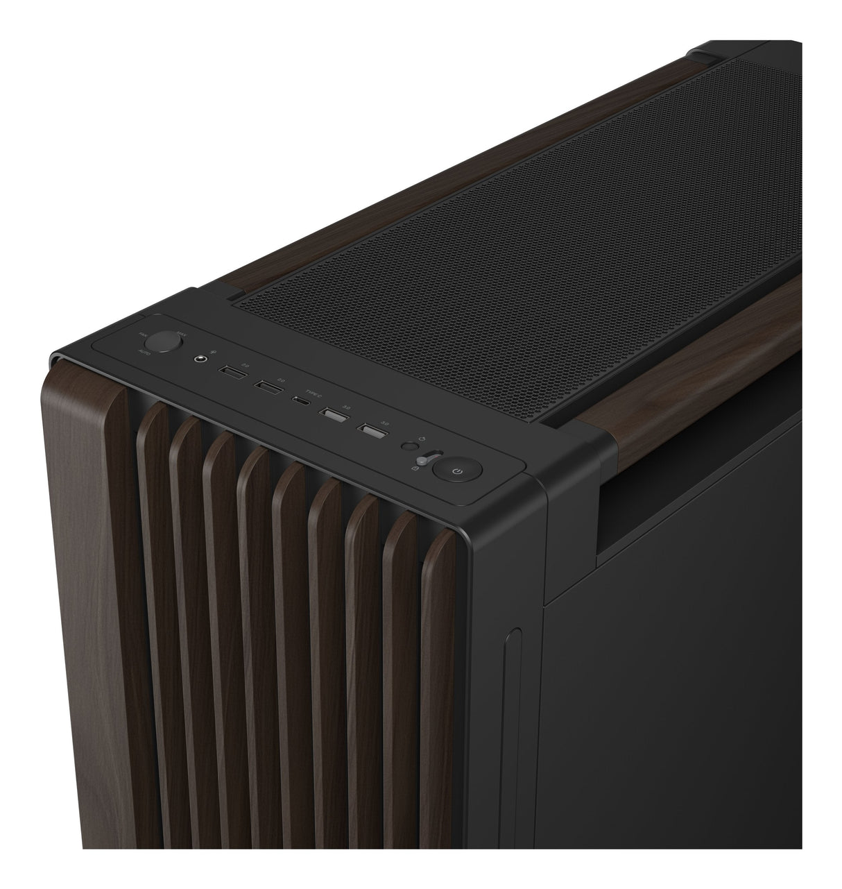 Caja Pc Asus Geh Proart Pa602 Walnut Wood Tg Pwm Modern Negro
