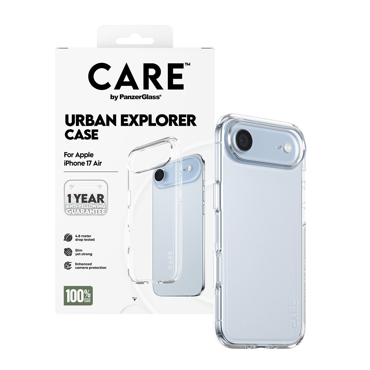 Panzerglass Care Flagship Case Transp. Urban Explorer Clear Frame Iphone 17 Air