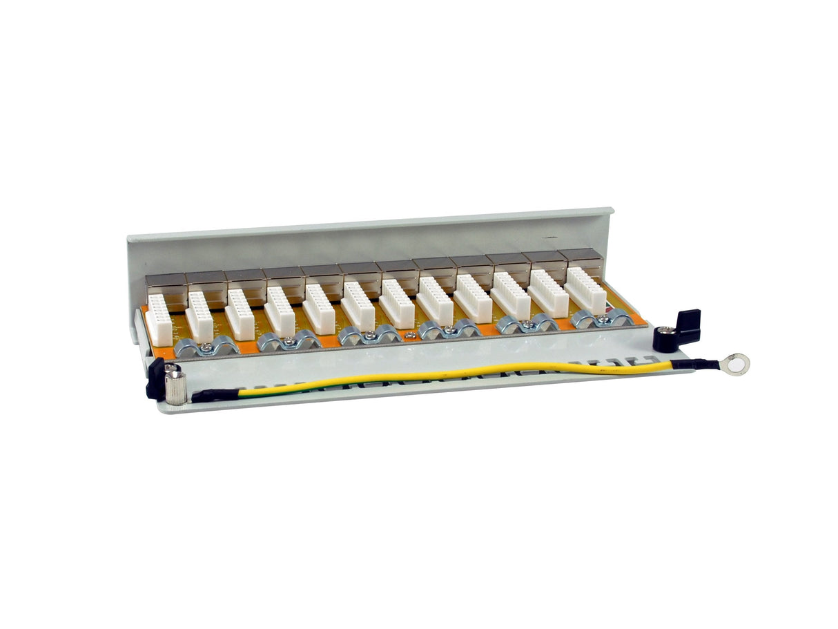 Equip Patchpanel 12x Rj45 Cat6a Ftp 1he Premium Gris Claro