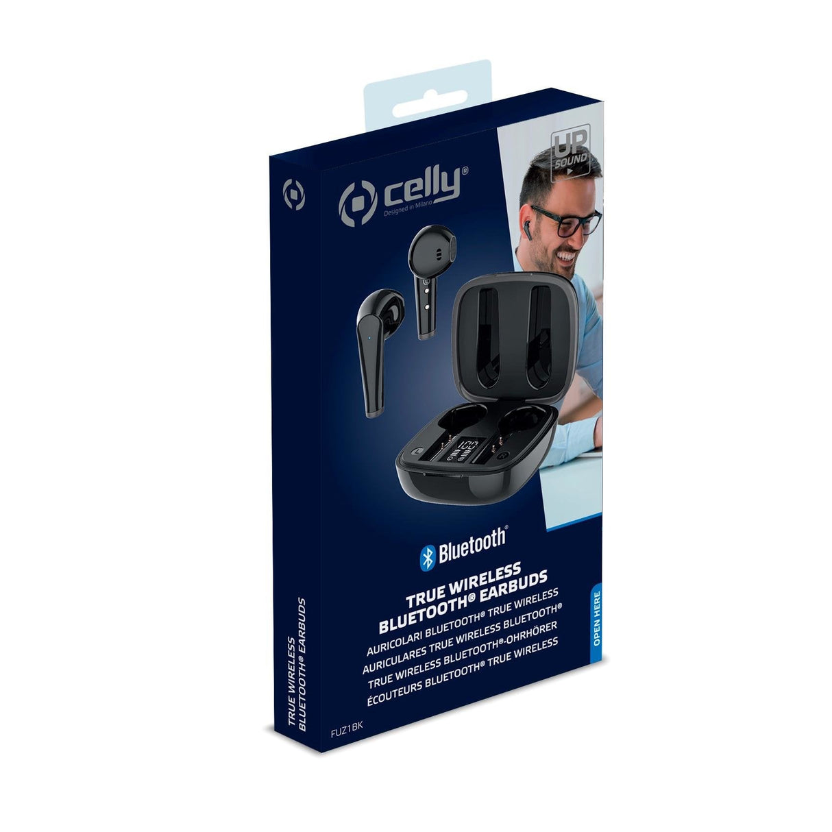 Celly Fuz1 Auriculares Dentro De Oído Negro Bluetooth