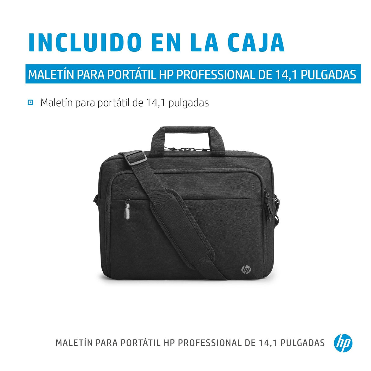 EAN 0196188587966 - HP Professional 14.1 Laptop Bag 35,8 cm (14.1") Bandolera Negro imagen 3