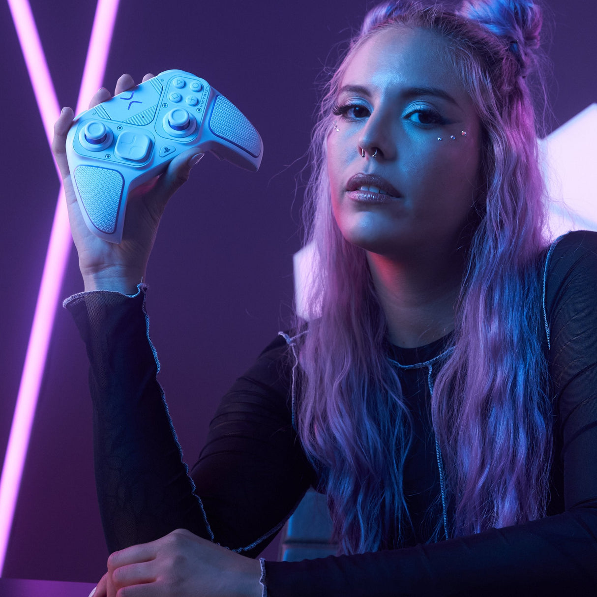 Mando Pdp Victrix Pro Bgf Wireless, Gamepad Blanco, Para Playstation Y Pc 052-002-Wh