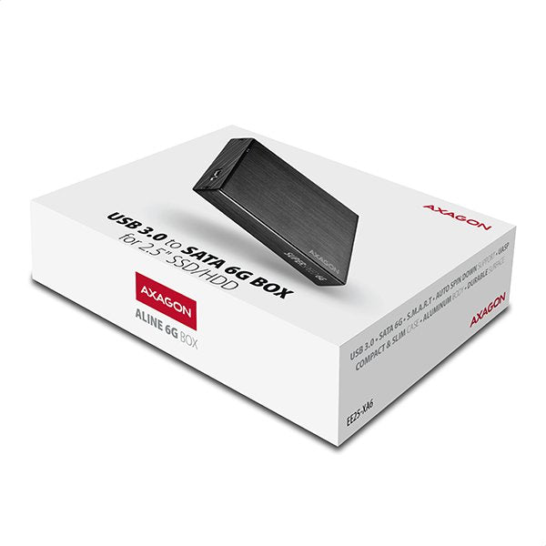 EAN 8595247903730 - Axagon EE25-XA6 caja para disco duro externo Carcasa de disco duro/SSD Negro 2.5" imagen 10