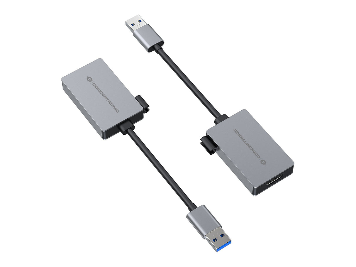EAN 4015867240991 - Conceptronic ABBY22G Adaptador gráfico USB 1920 x 1080 Pixeles Gris imagen 3