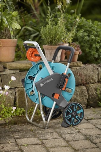 EAN 4078500032902 - Gardena AquaRoll M Easy Tambor de carrete Manual Negro, Azul, Naranja imagen 10