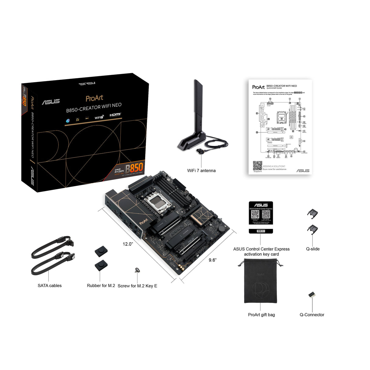 EAN 4711636504447 - ASUS PROART B850-CREATOR WIFI NEO AMD B850 Zócalo AM5 ATX imagen 4