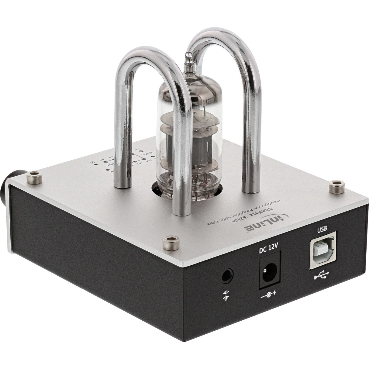 Inline Ampusb, Hi-Res Audio Hifi Dsd Usb Audio Dac, Amplificador De Tubo De Vacío Para Auriculares, 384 Khz/32 Bits