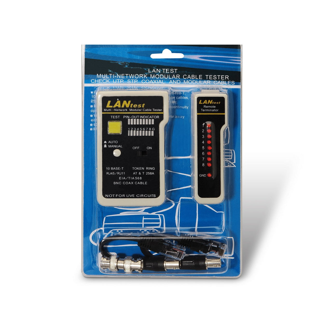 EAN 8436574703139 - AISENS A142-0314 comprobador de cables de red Comprobador de cables UTP/STP Negro, Gris imagen 3