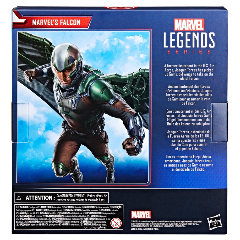 Figura Hasbro Legends Series Captain America Brave New World Marvel'S Falcon