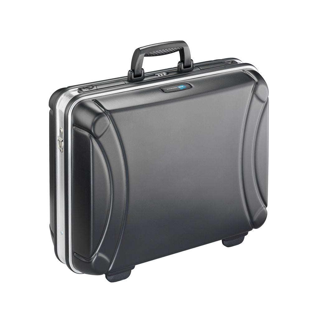 B&W Top Case Type Shark Negro Con Incrustación De Módulo