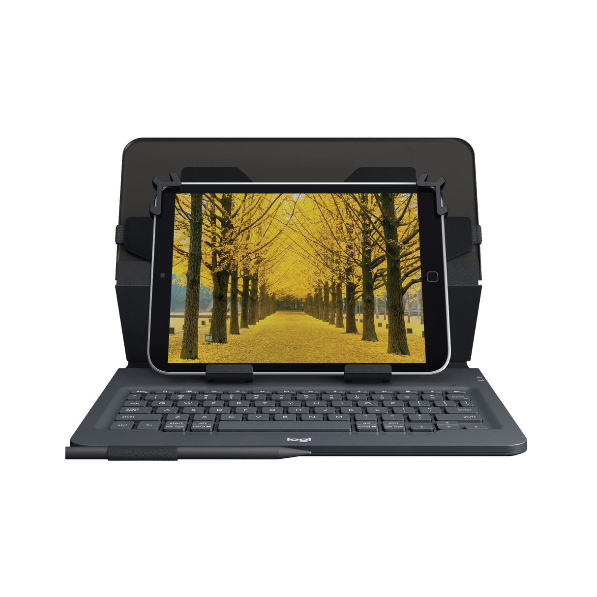 Logitech Universal Folio With Integrated Keyboard For 9-10 Inch Tablets Qwerty Inglés Del Reino Unido Bluetooth Negro