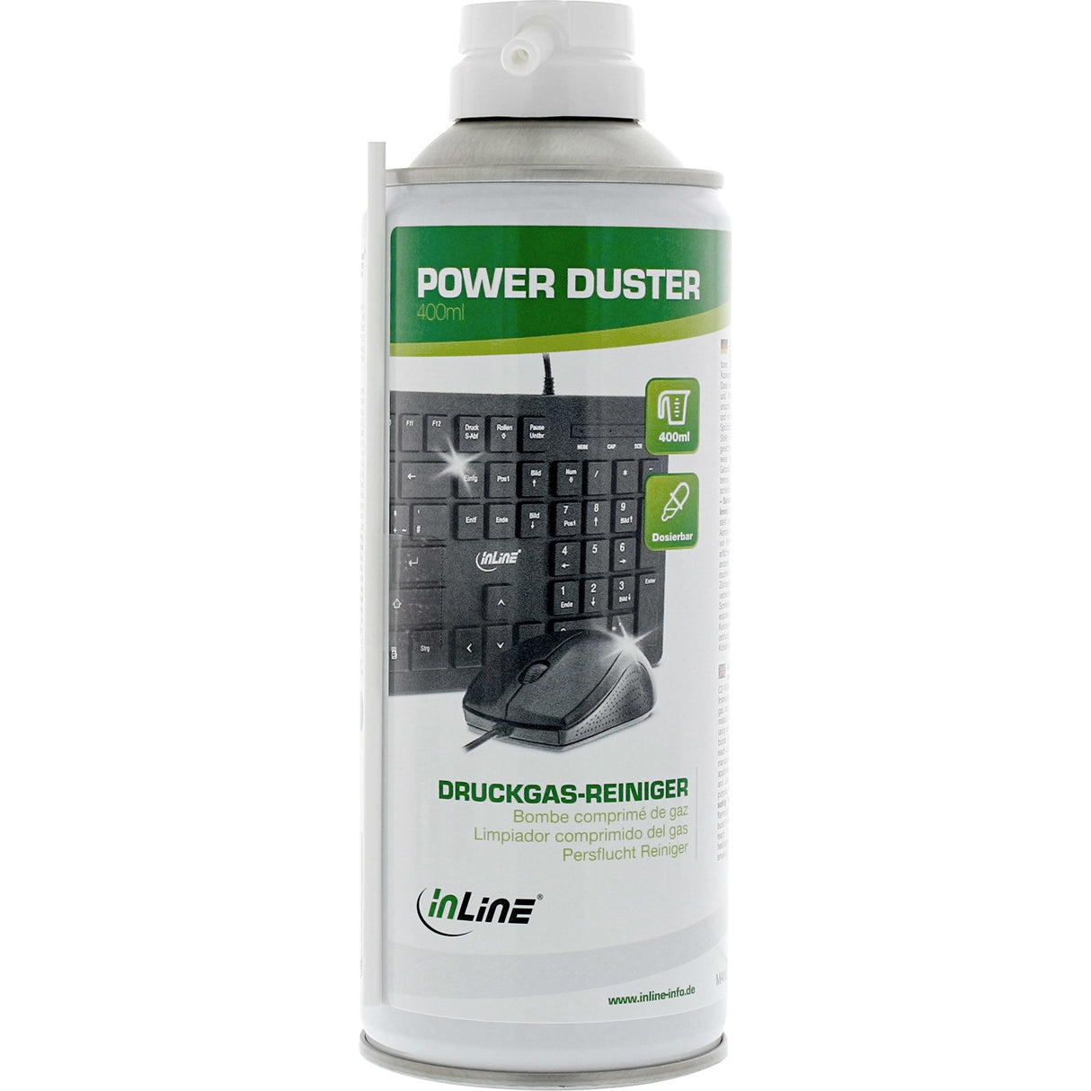 EAN 4043718432103 - InLine 43210 kit de limpieza para computadora Lugares difíciles de alcanzar Limpiador de aire comprimido imagen 1
