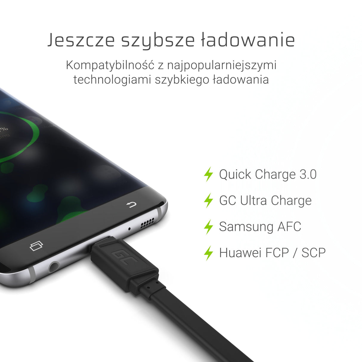 EAN 5903317225102 - Green Cell KABGC03 cable USB 0,25 m USB A USB C Negro imagen 2