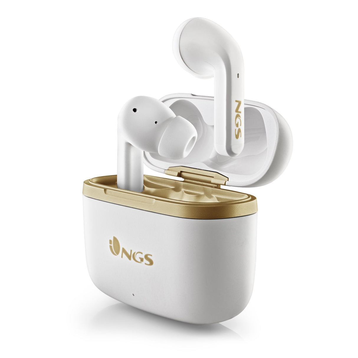 Ngs Anc Bt Earphones Artica Trophy White Auricular Con Cancelación De Ruido -Compatible Con Tws- Autonomía De Hasta 20 Hrs -Botones Táctiles