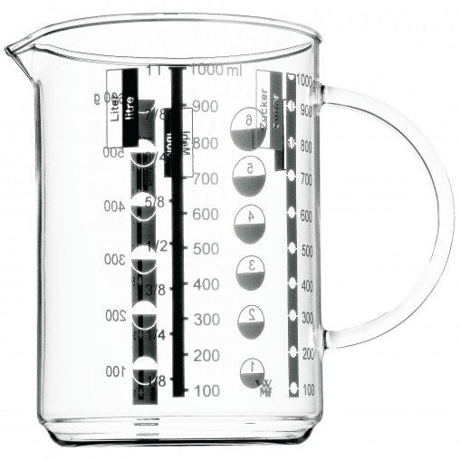 Wmf 0605972000 Gourmet Messbecher Glas 1l