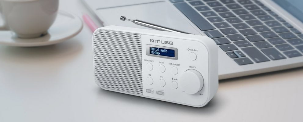 Radio Despertador Muse M-109 Dbw Blanco Portátil