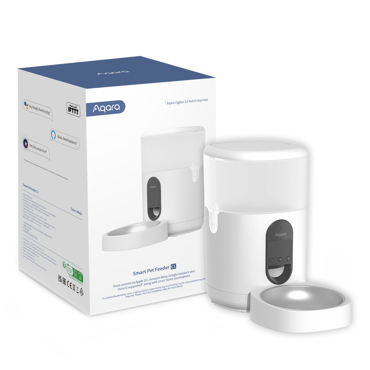 EAN 6970504218178 - Aqara PETC1-M01 comedero y bebedero para perro y gato Plástico Blanco Universal Comedero automático para imagen 9